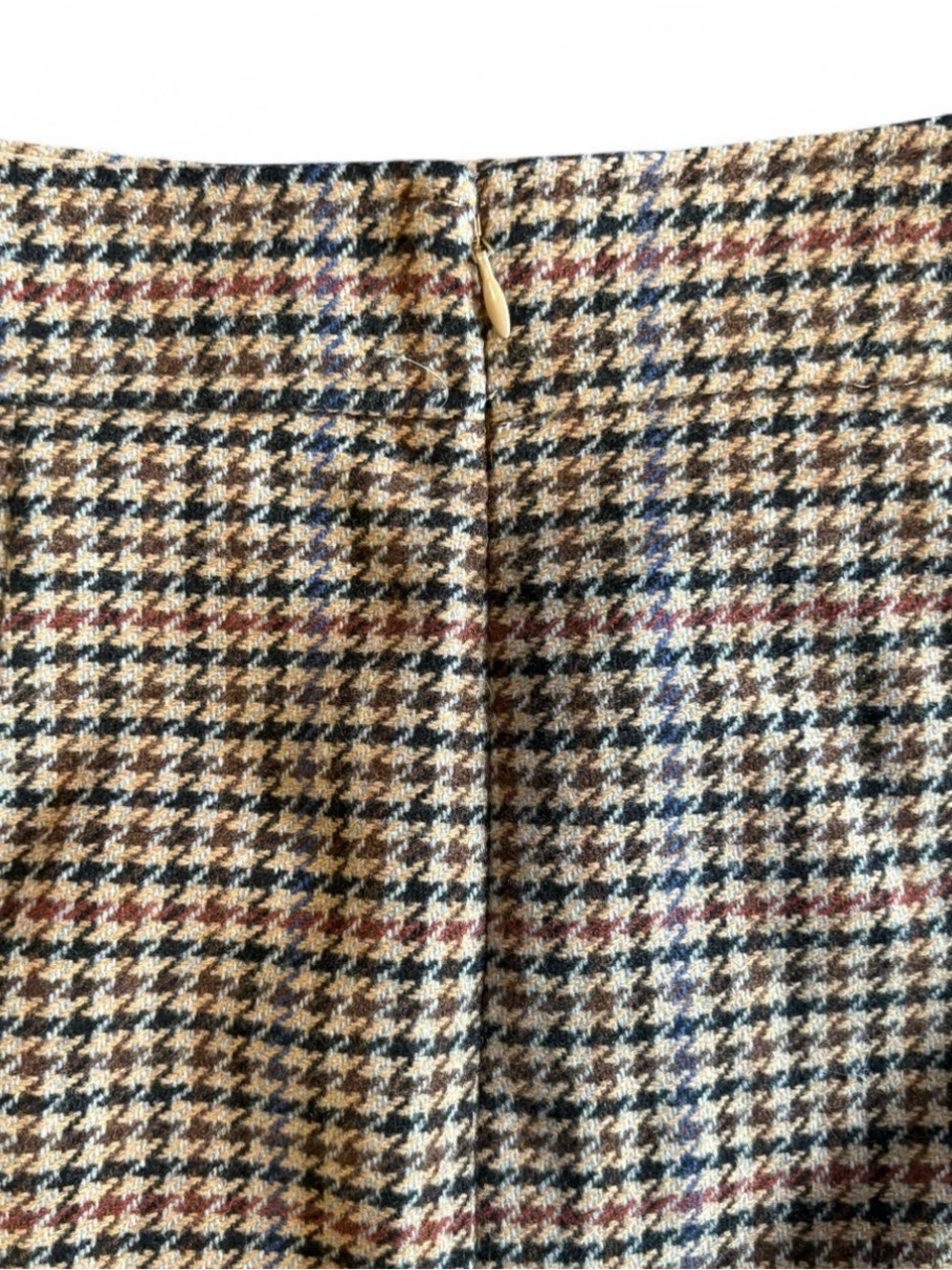 J.Crew Brown Plaid Mini Skirt Women’s Size 6 Classic Preppy A-Line Skirt - Picture 3 of 4